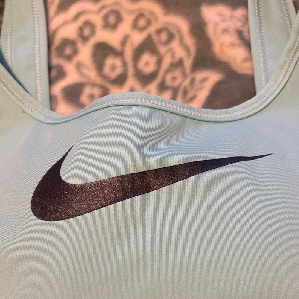 Nike Women's Light Blue Sports Bra - Picture 5 of 6